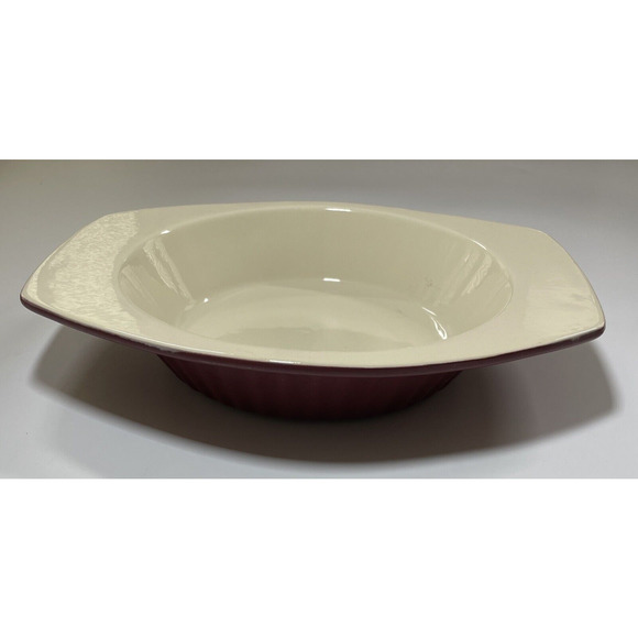 KITCHENAID Ceramic PIE PLATE Baking Dish Serving w/Handles‎ 9" RED - Picture 1 of 12